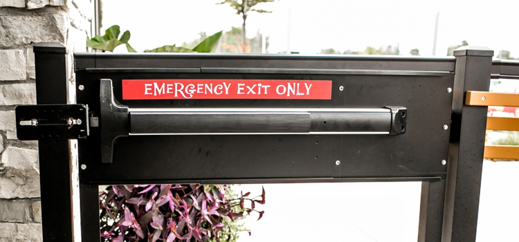 emergency push bar installation in Elgin, IL